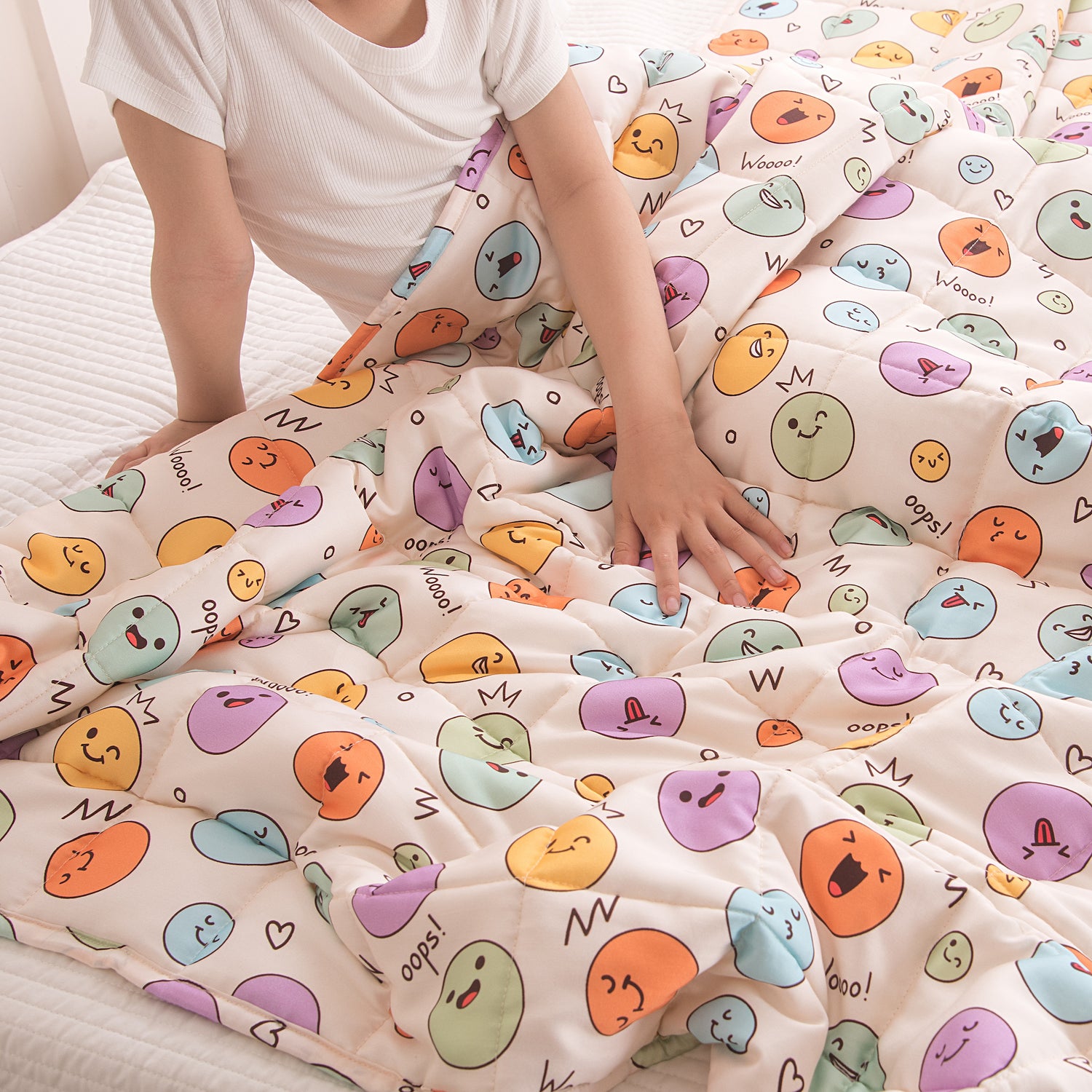 Kids Weighted Blanket (Emoji)