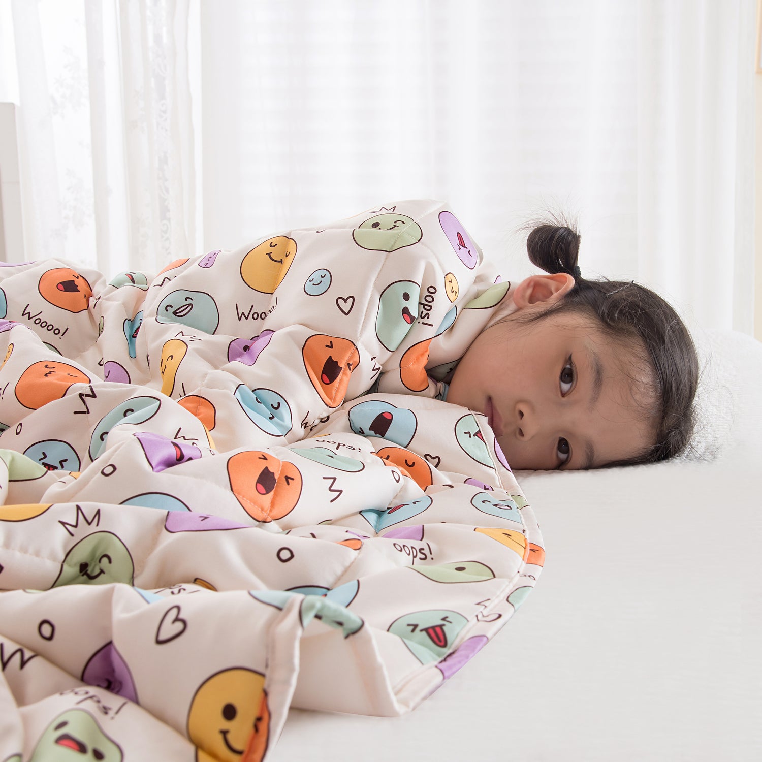 Kids Weighted Blanket (Emoji)