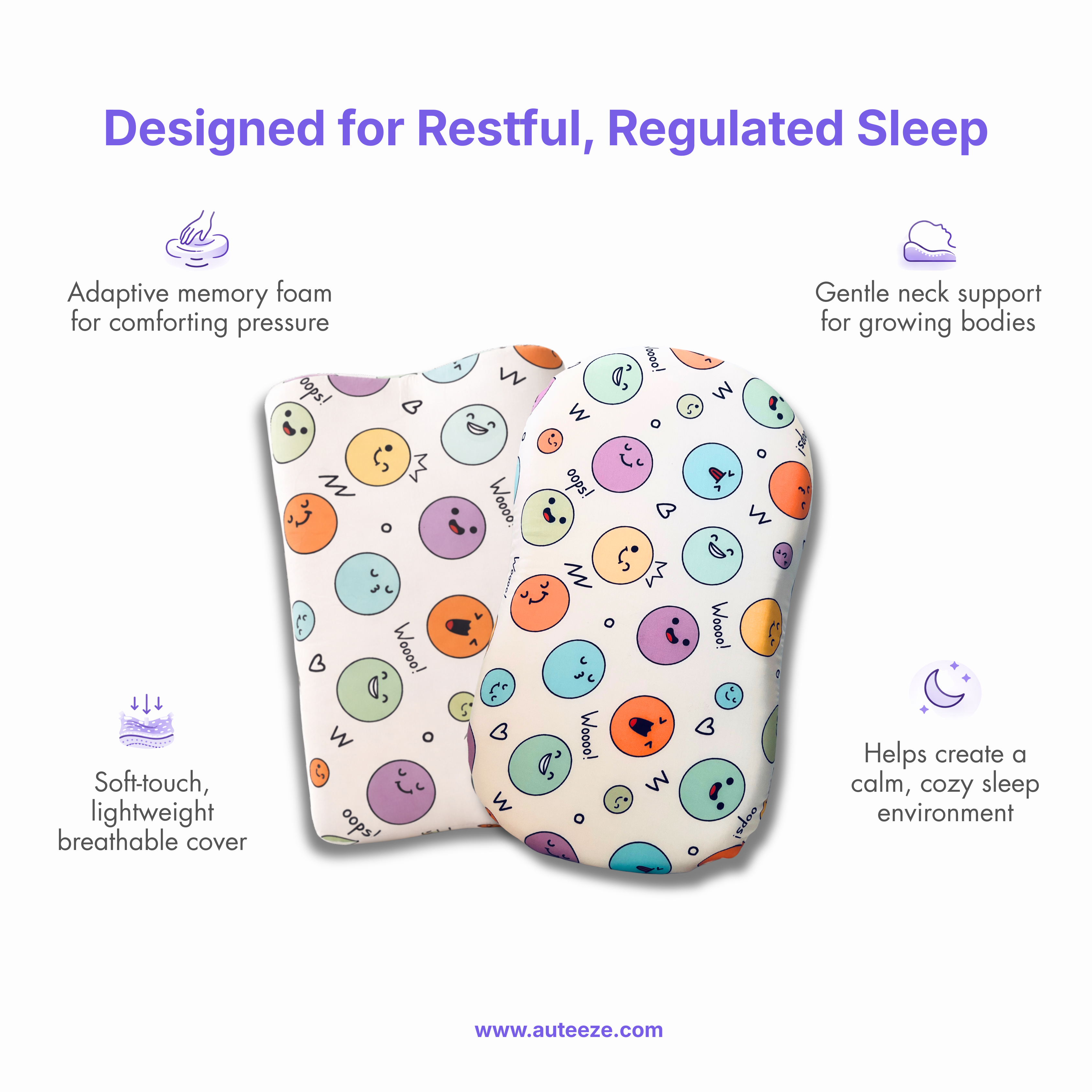 Memory Foam Kids Pillow (Pre-Order for May 1)