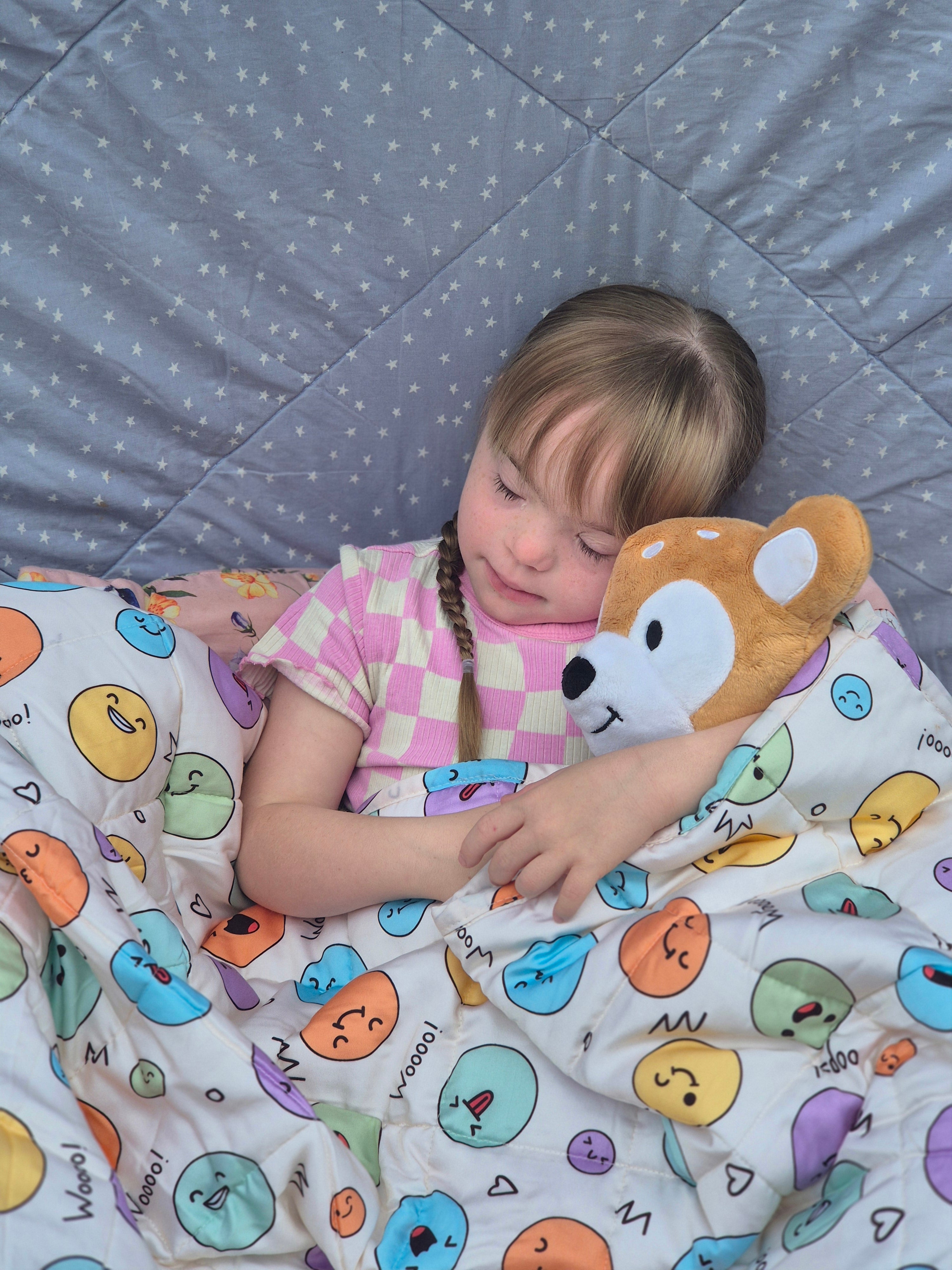 Child wrap in Weighted Blanket