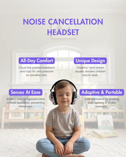 Ultra-Soft Kids Noise Cancelling Headphones