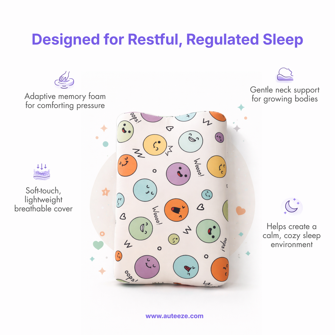 Memory Foam Kids Pillow (Pre-Order for May 1)