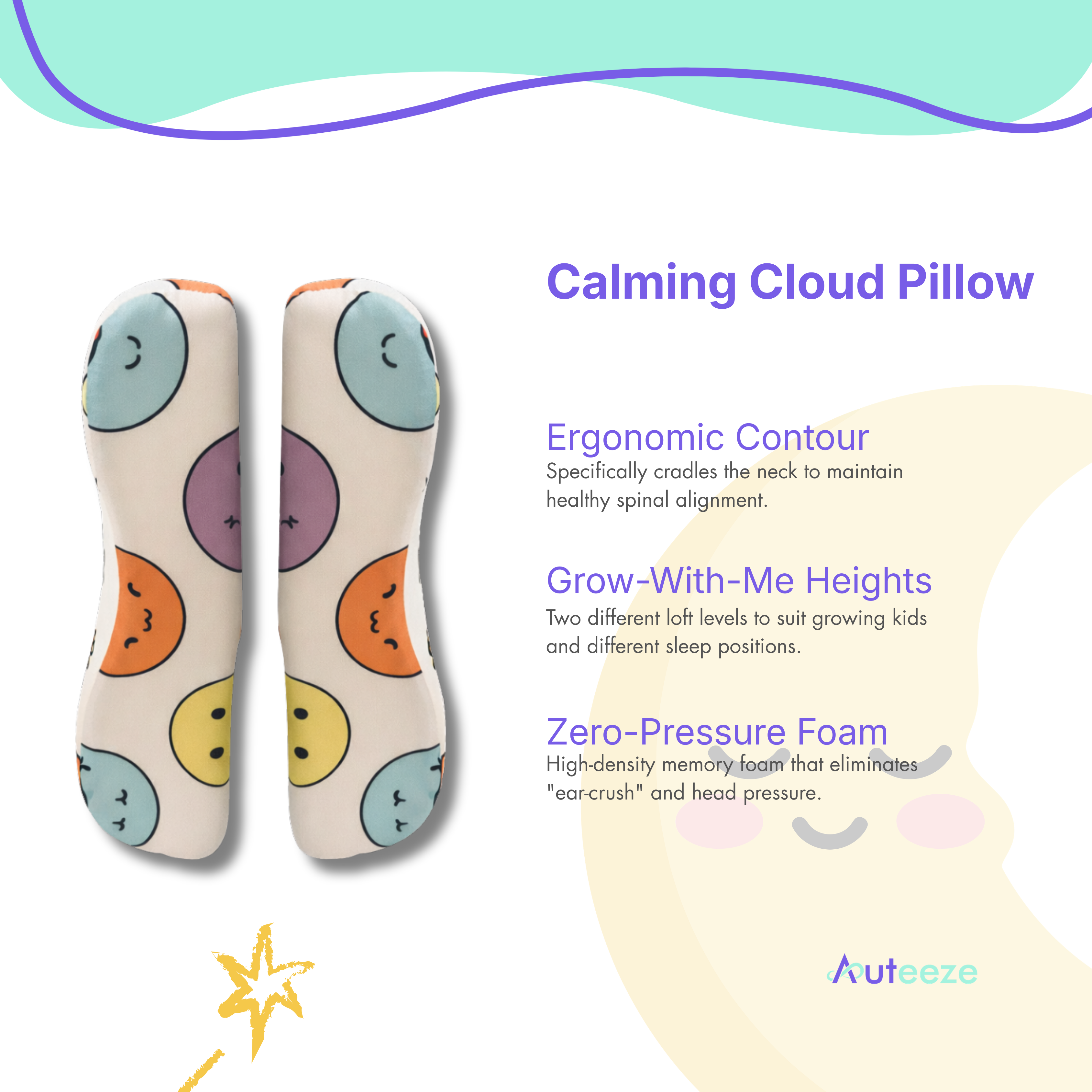 Memory Foam Kids Pillow (Pre-Order for May 1)