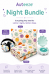 Auteeze Night Bundle – includes noise cancelling headphones, pillow, weighted blanket and light projector